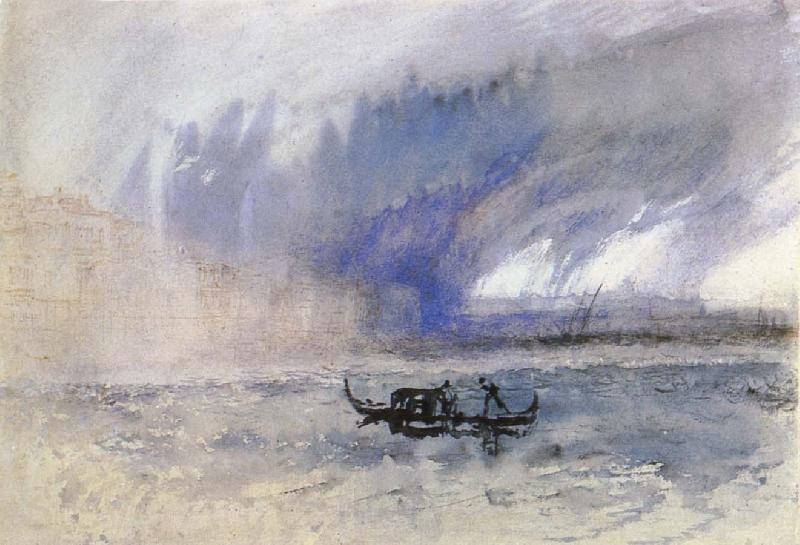 Joseph Mallord William Turner Storm Norge oil painting art